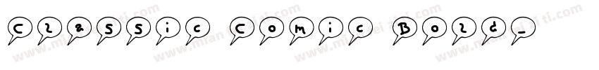 Classic Comic Bold字体转换